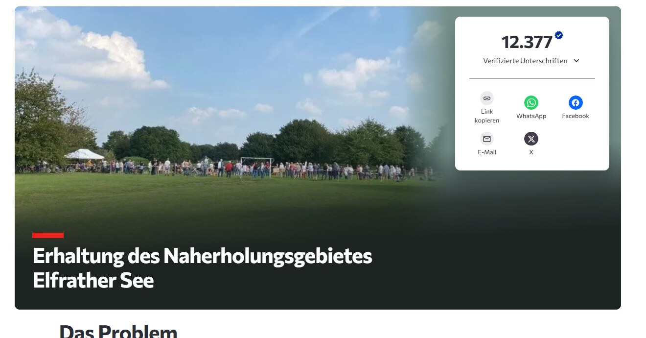 Change.org-Petition der BIENE mit 12.377 verifizierten Unterschriften am 28. September 2026
